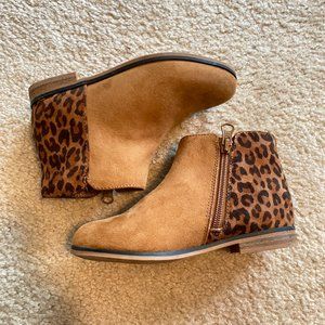 Leopard Suede Booties